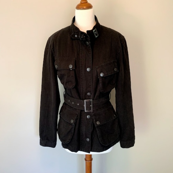 belted field jacket